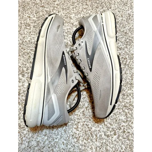 Brooks Ghost 15 Athletic Running Shoes Mens US 12 2E Wide 1103932e098 Gray Mesh