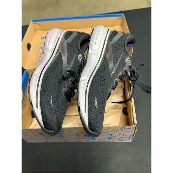 Brooks Ghost 15 Black Rose Gold Running Shoes Sneakers 7 Wide