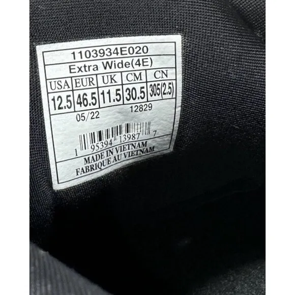 Brooks Ghost 15 Triple Black Sneakers Running Shoes Men’s Sz 12.5 4E Extra Wide
