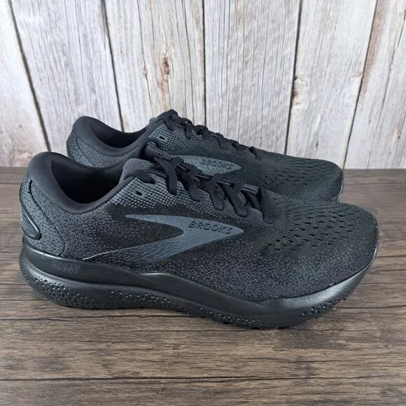 Brooks Ghost 16 Running Shoes Women's Extra Wide Sz 10 EW (2E) Black (Worn Once)