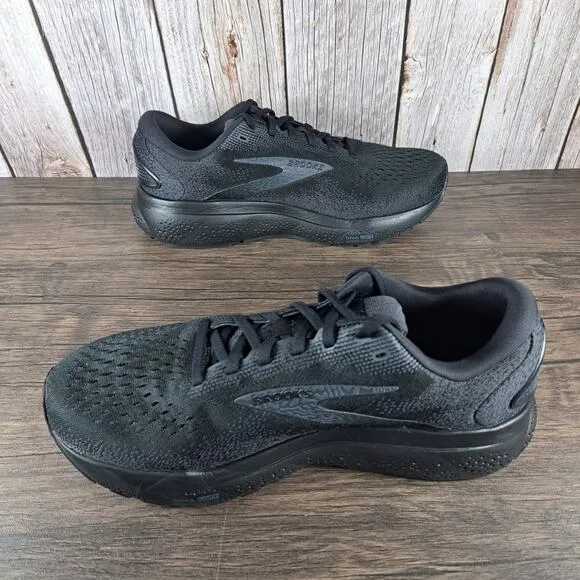 Brooks Ghost 16 Running Shoes Women's Extra Wide Sz 10 EW (2E) Black (Worn Once)