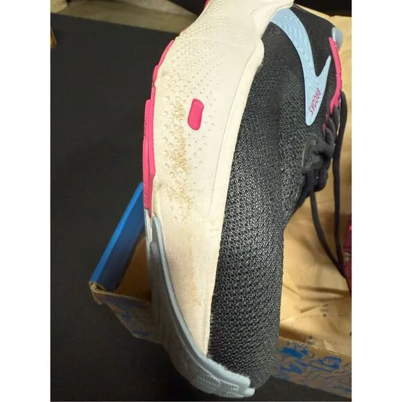 Brooks Ghost Max Ebony Open Air Lilac Rose Running Shoes Sneakers 8 Wide