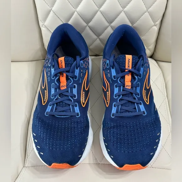 BROOKS Glycerin 20 men’s running shoes size 11.5 wide width blue orange