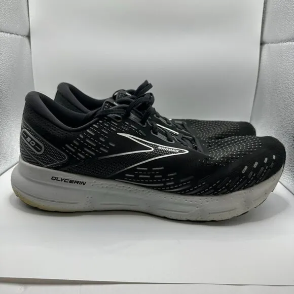 Brooks Glycerin 20 Shoes Mens Size 13 Black Running Comfort Trainer