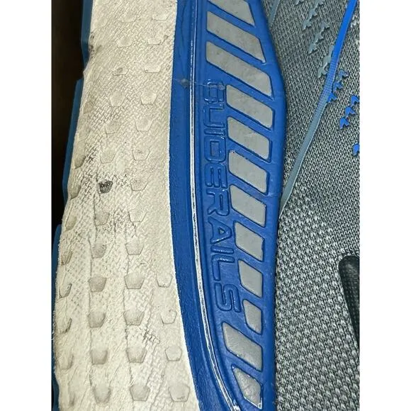 Brooks Glycerin GTS 19 Men's 12 2E Wide Running Shoes Gray Blue 1103572E095