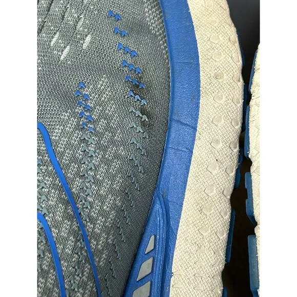 Brooks Glycerin GTS 19 Men's 12 2E Wide Running Shoes Gray Blue 1103572E095