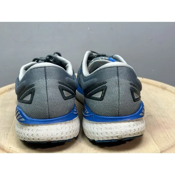 Brooks Glycerin GTS 19 Men's 12 2E Wide Running Shoes Gray Blue 1103572E095