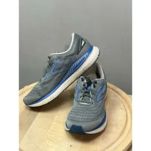 Brooks Glycerin GTS 19 Men's 12 2E Wide Running Shoes Gray Blue 1103572E095