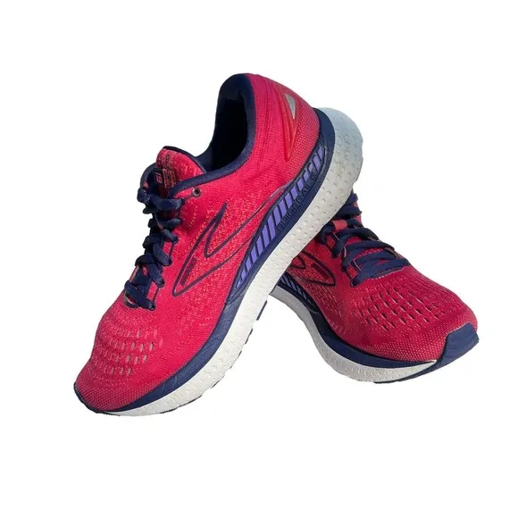 Brooks Glycerin GTS 19 Running Shoes Womens 8.5 Pink Comfort Cushion 1203441B623