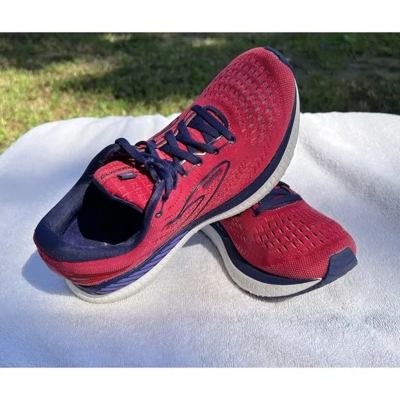 Brooks Glycerin GTS 19 Running Shoes Womens 8.5 Pink Comfort Cushion 1203441B623