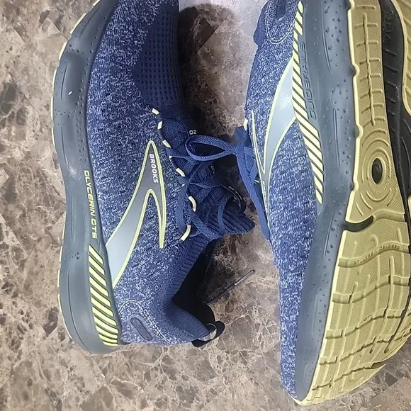 Brooks  Glycerin Stealth Fit GTS Men's Blue Running Shoes Size 10.5. W100