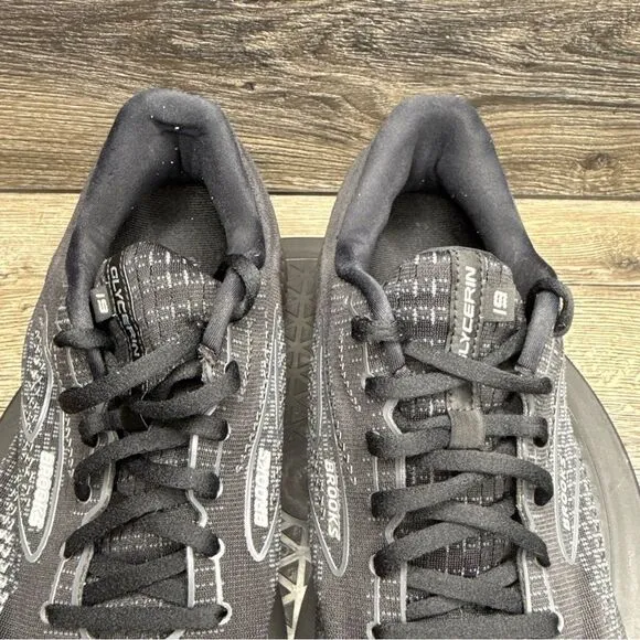 Brooks Glycerin 19 Black Men’s Size 11.5- 2EE Extra Wide Black Shoes