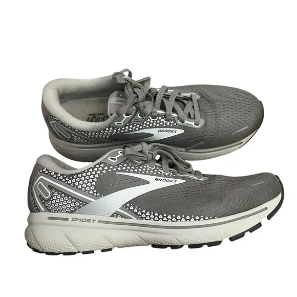 Brooks Gray Running Shoes “Ghost” 14 size 8.5 Wide!