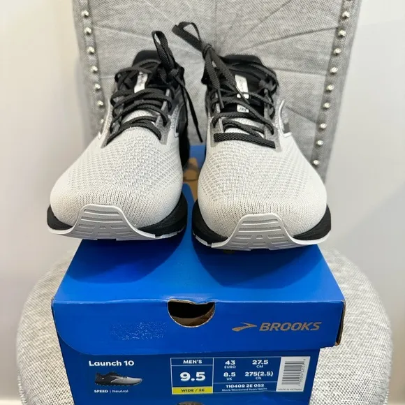 Brooks Launch GTS 10 Black Blackend Pearl Men’s Running Shoes, Size: 9.5