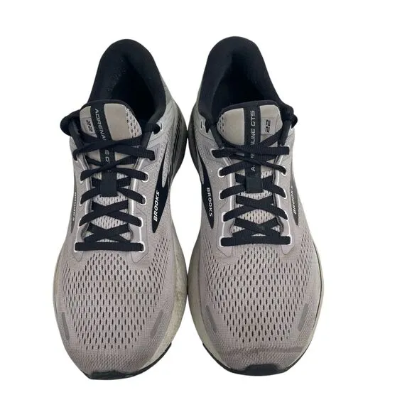 Brooks Men's Adrenaline GTS 22 Running Shoes Gray Black 9.5 Narrow 1103661B012
