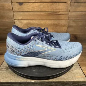 Brooks Glycerin 20 Women's Size 10 Blue/Peach/White Lace Up Shoes NO INSOLES