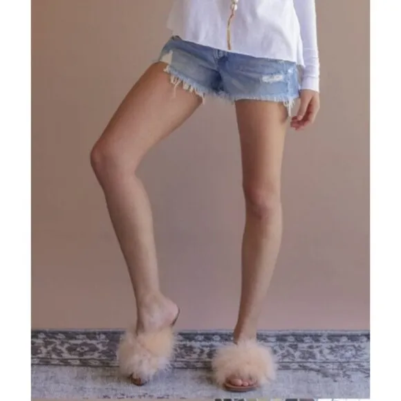 Brother Vellies Marabou Lamu Sandal Lavender Size 9