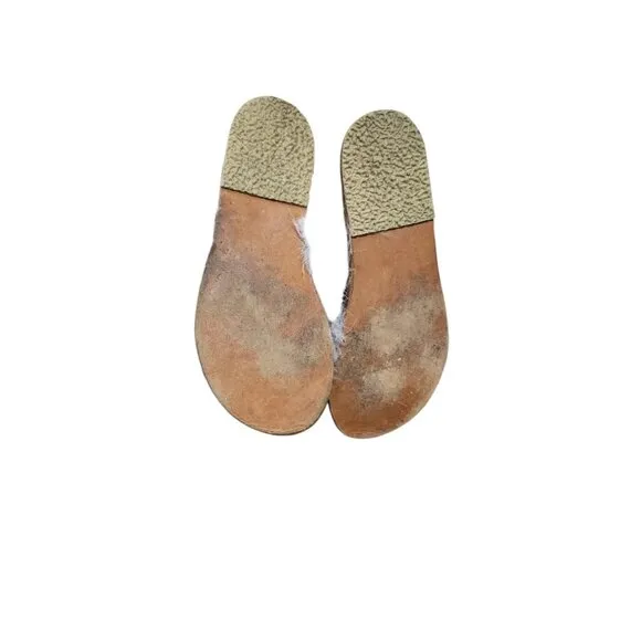Brother Vellies Marabou Lamu Sandal Lavender Size 9