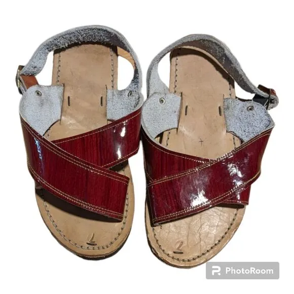 Brown Mexican Sandals Size 8.5
