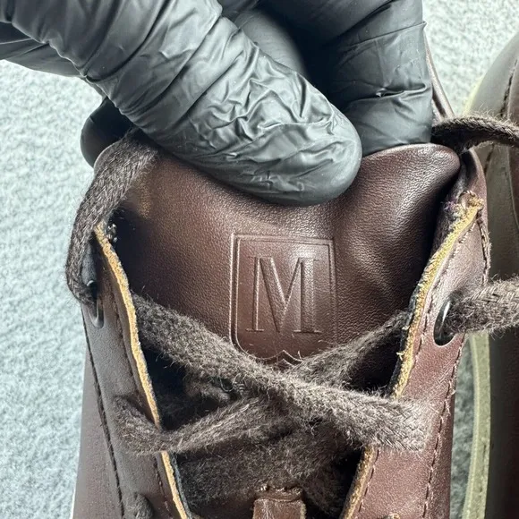 Bruno Magli Diego Sneakers Men's 10M Cognac Low Top Shoes Brown Leather Lace Up