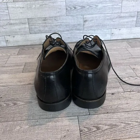 Bruno Magli Mens Black Leather Dress Shoes Made‎ In Italy 8.5 Formal Work Attire