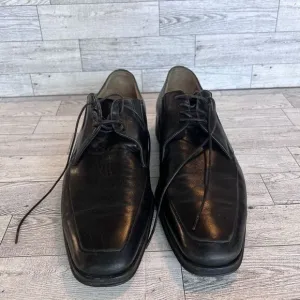 Bruno Magli Mens Black Leather Dress Shoes Made‎ In Italy 8.5 Formal Work Attire