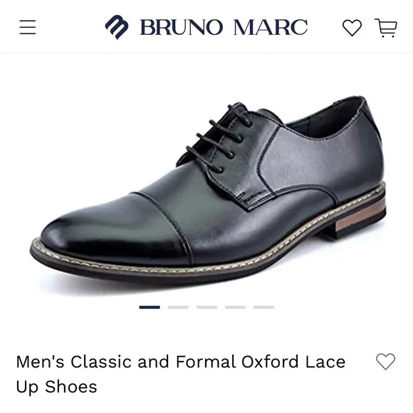 BRUNO MARC Oxford Lace Up Shoes