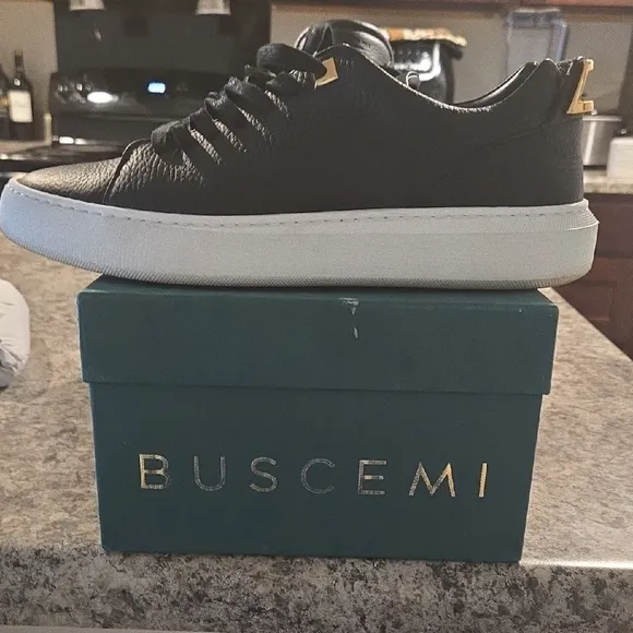 Buscemi Black Leather Men's Shoes