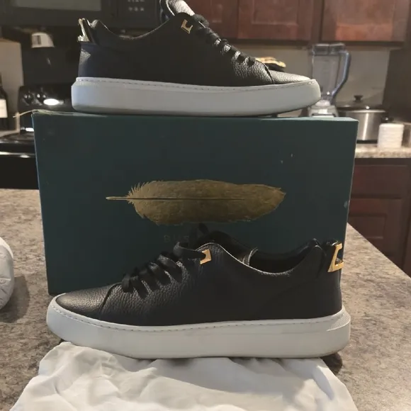 Buscemi Black Leather Men's Shoes