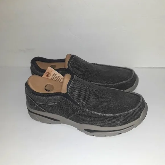 c NEW SKETCHERS NEW SKETCHERS MENs CRESTON MOSECO 65355 CHAR VINTAGE WAS…