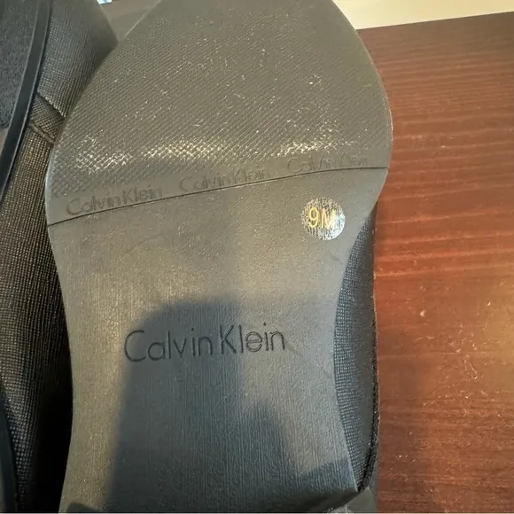Calvin Klein Benton 2 Black textured oxford men’s dress shoes size 9