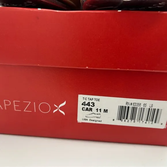 Capezio Unisex  Tap Dancing Shoes Oxford Wide Fit, Carmel Boys Sz 11