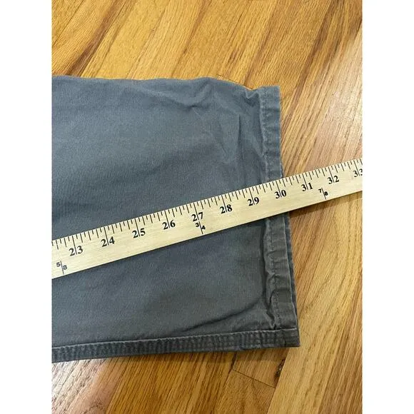 Carhartt Utility Chino Pant Men's 34x30 Gray Dungaree Fit Workwear Straight Leg