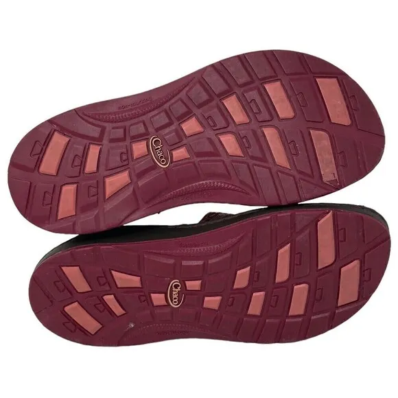 Chaco Pedshed Pink Butterfly Fig Suede Hiking Comfort Shoes Womens Size 4