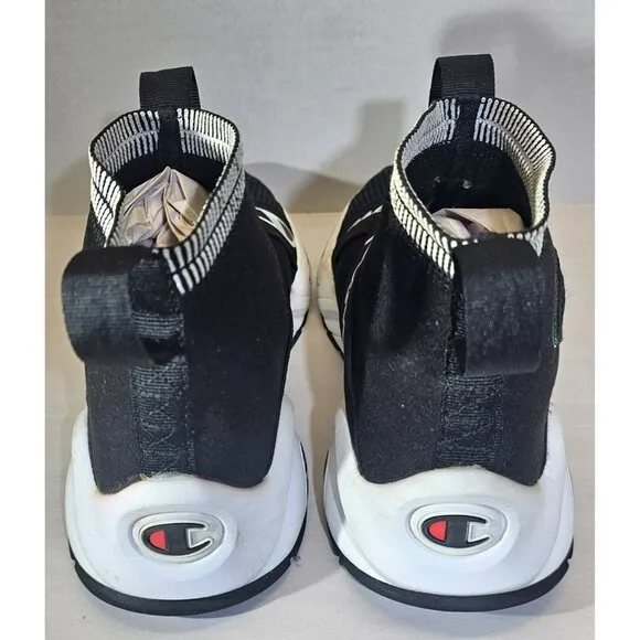 Champion Men's Black/White/Red Rally Crossover  Slip-On Causual Breathable