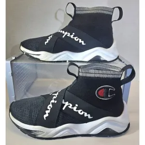 Champion Men's Black/White/Red Rally Crossover  Slip-On Causual Breathable