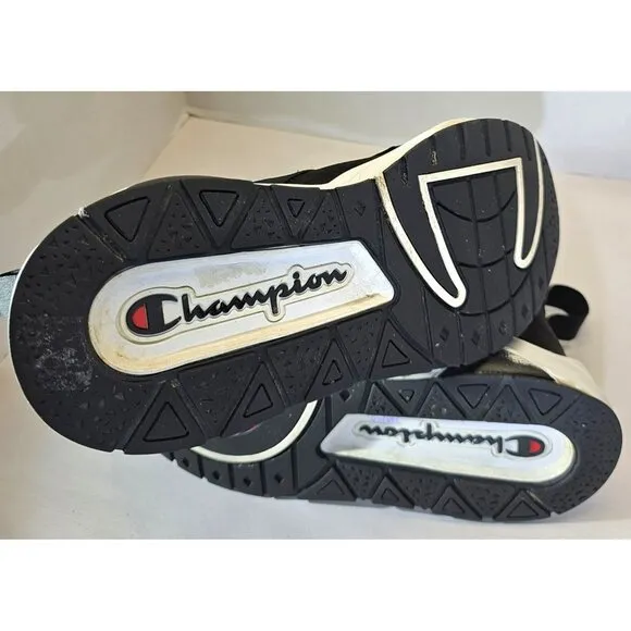 Champion Men's Black/White/Red Rally Crossover  Slip-On Causual Breathable