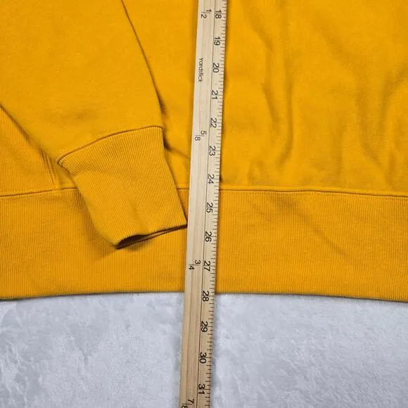 Champion Reverse Weave Sweatshirt Mens Large Yellow Gold Mustard EUC