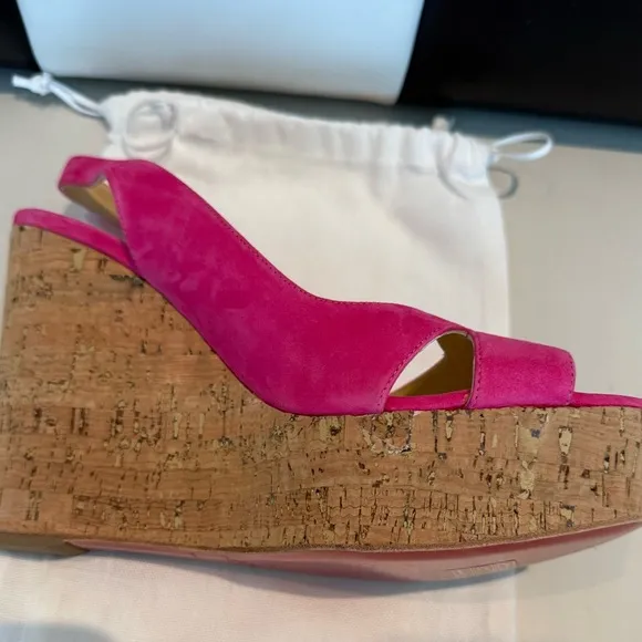 Christian Louboutin Pink Suede Shoes Size 41, US 10