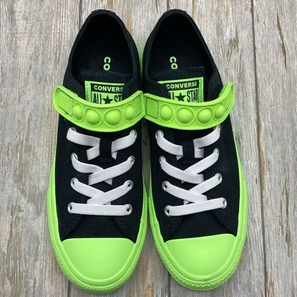 Chuck Taylor All Star Bubble Strap Easy-On Hyper Brights Sneaker Shoes Size 3