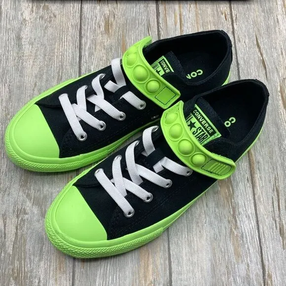 Chuck Taylor All Star Bubble Strap Easy-On Hyper Brights Sneaker Shoes Size 3