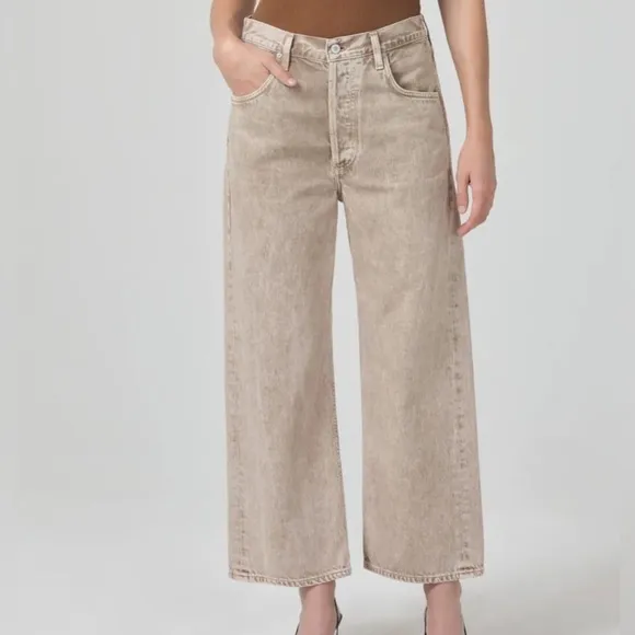Citizens of Humanity Gaucho High-Rise Cropped Wide-Leg Jeans