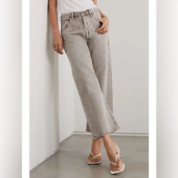 Citizens of Humanity Gaucho High-Rise Cropped Wide-Leg Jeans