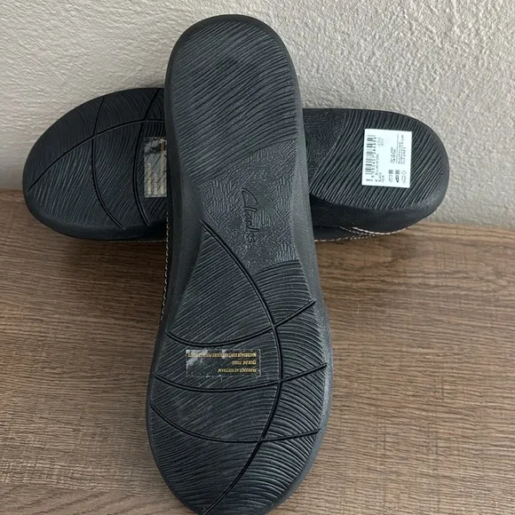 Clarks Cloudsteppers Sillian Stork Women's Shoes, Size 8 Wide, Black