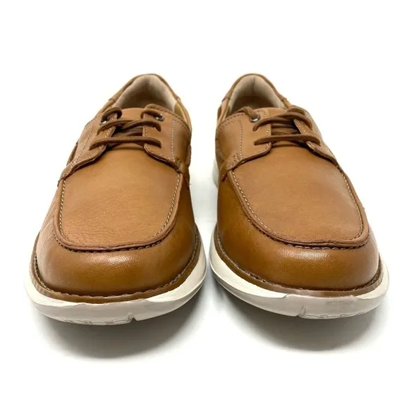 CLARKS - MENS UN PILOT LACE SHOES Tan leather
