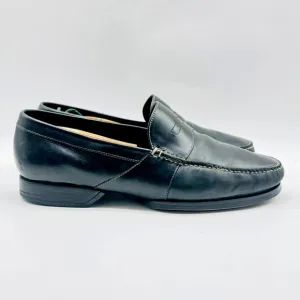Cole Haan Loafers Mens 7 Wide Black Leather Penny Casual Vintage Country Shoes
