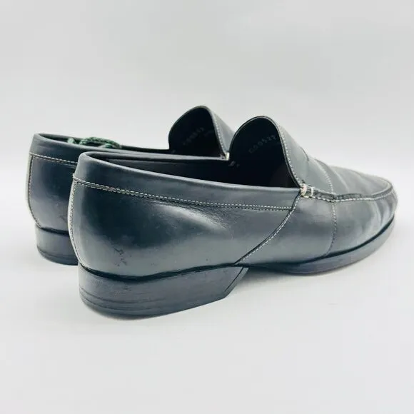 Cole Haan Loafers Mens 7 Wide Black Leather Penny Casual Vintage Country Shoes