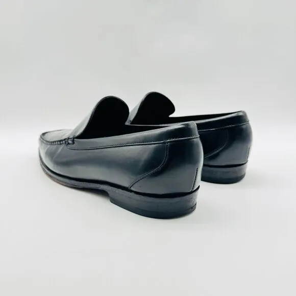 Cole Haan Loafers Mens 8.5 Black Leather Vintage Slip On Casual Comfort Shoes