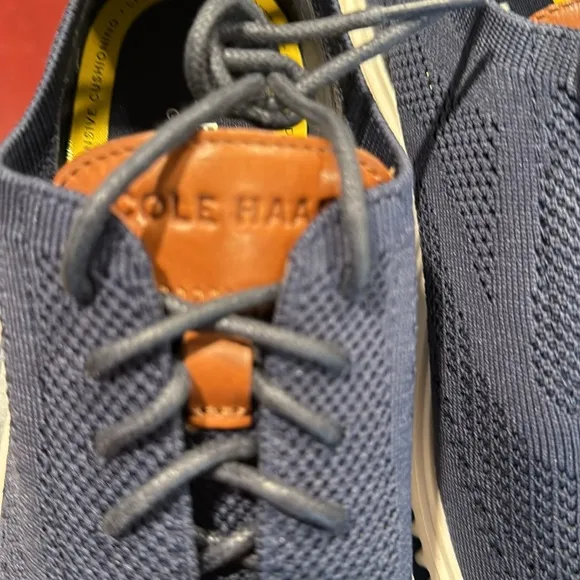 Cole Haan Men’s Grand  Stitchlite Men'sWingtip Oxford Shoes MarineBlue/Nimbus 9