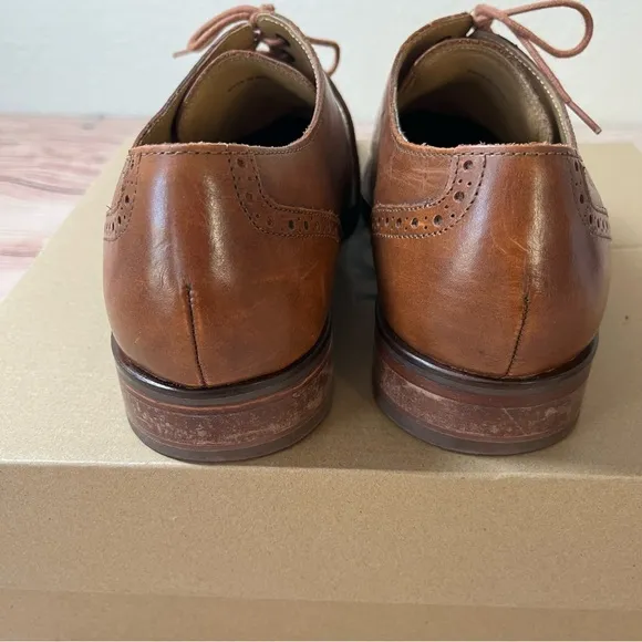 COLE HAAN Mens Shoes Sz. 10W‎  C12845 U I14  Grand OS Wingtip Leather Brown Wide